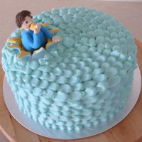 Petals Cake with Person Popping Out